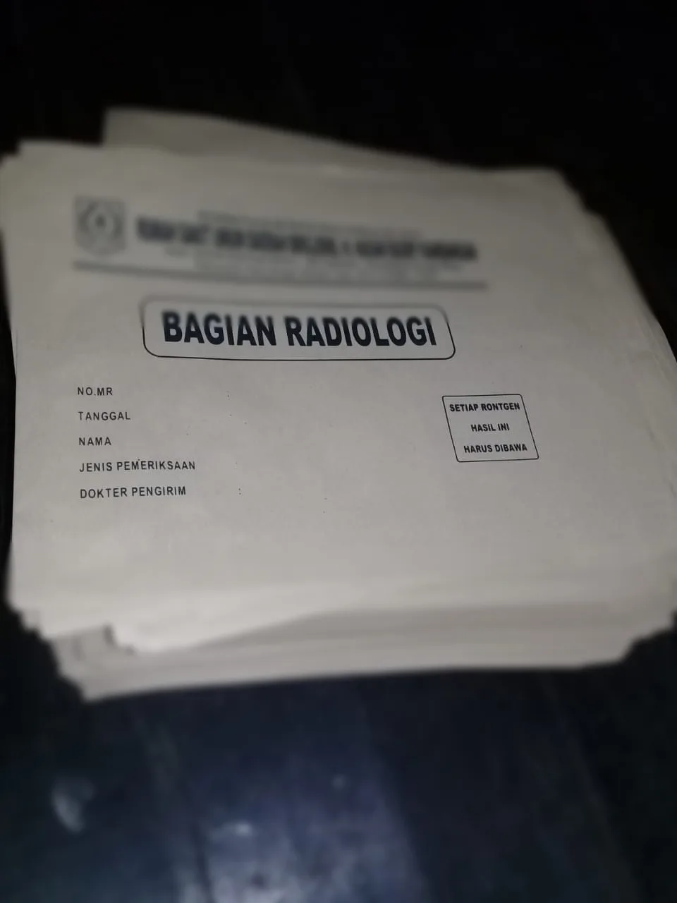 Amplop Map Radiologi