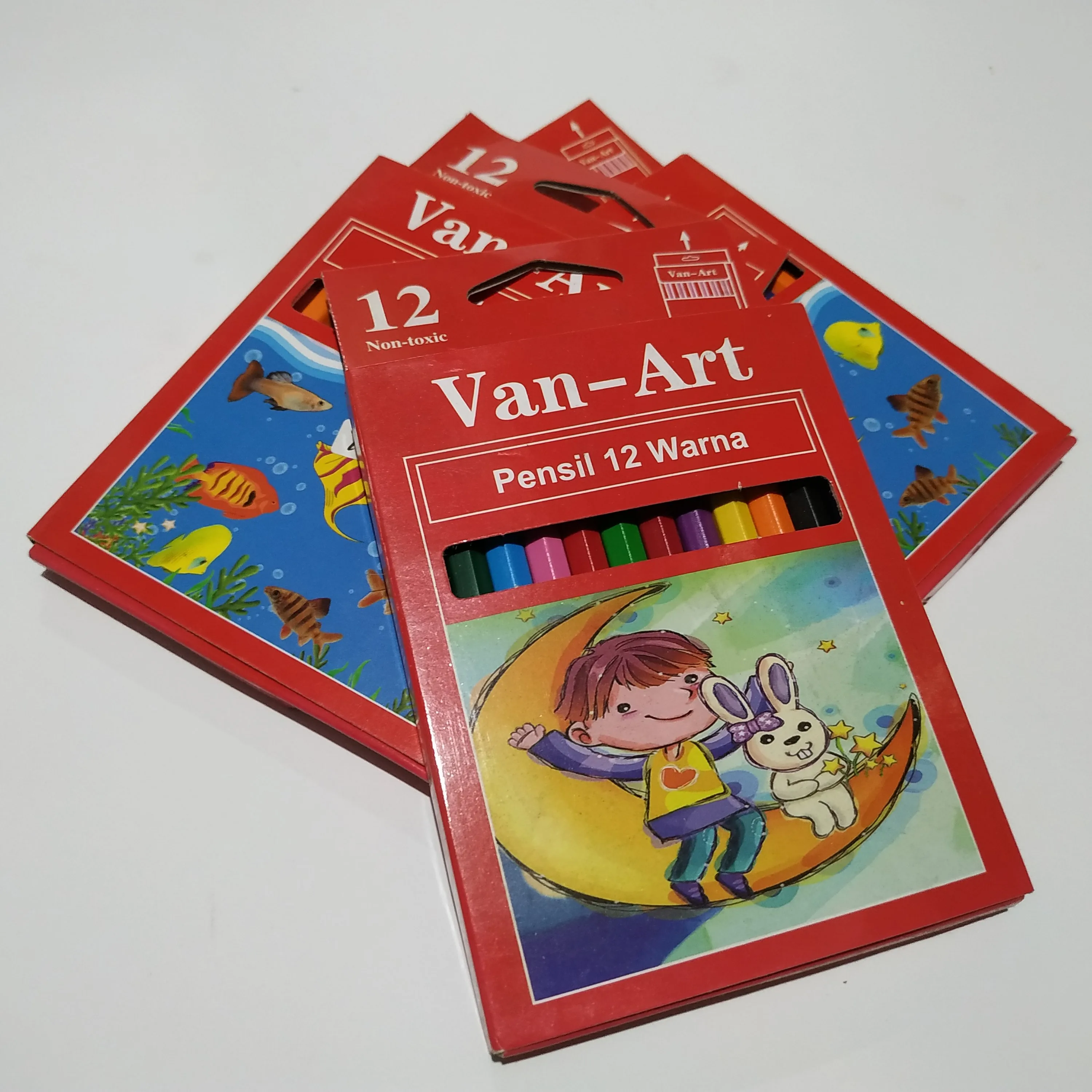 van-art 12 warna pendek