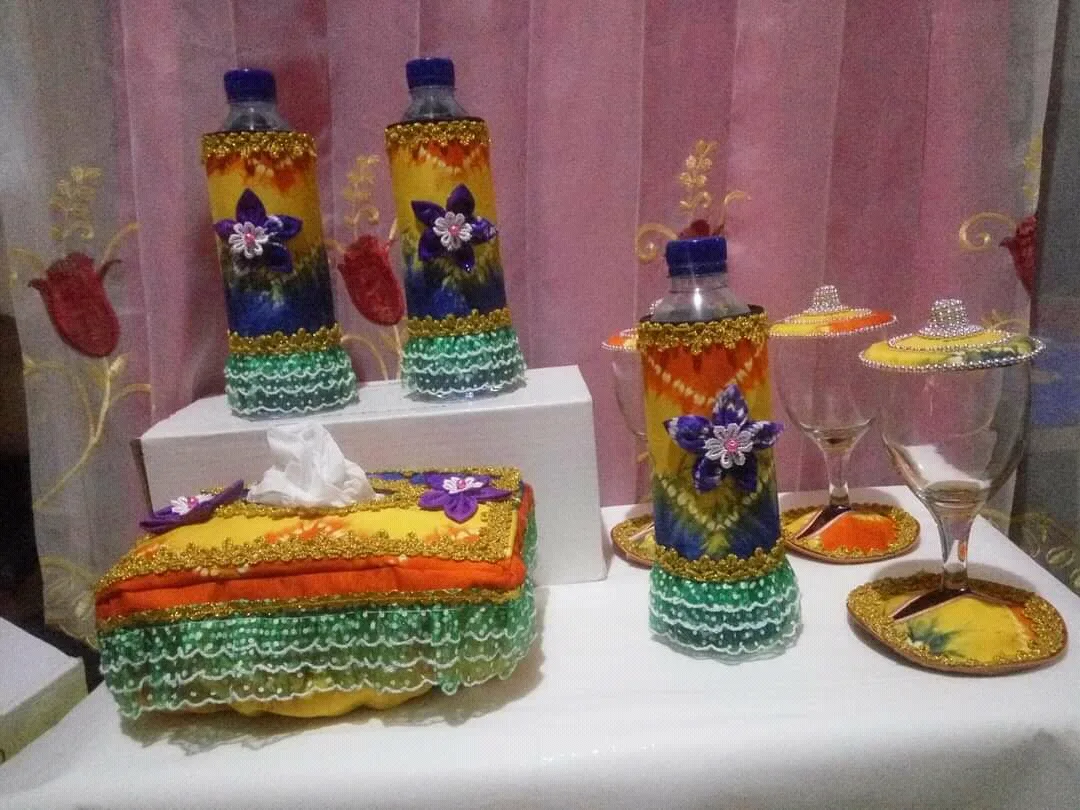 SARUNG TEMPAT TISU, SARUNG BOTOL, TUTUP GELAS