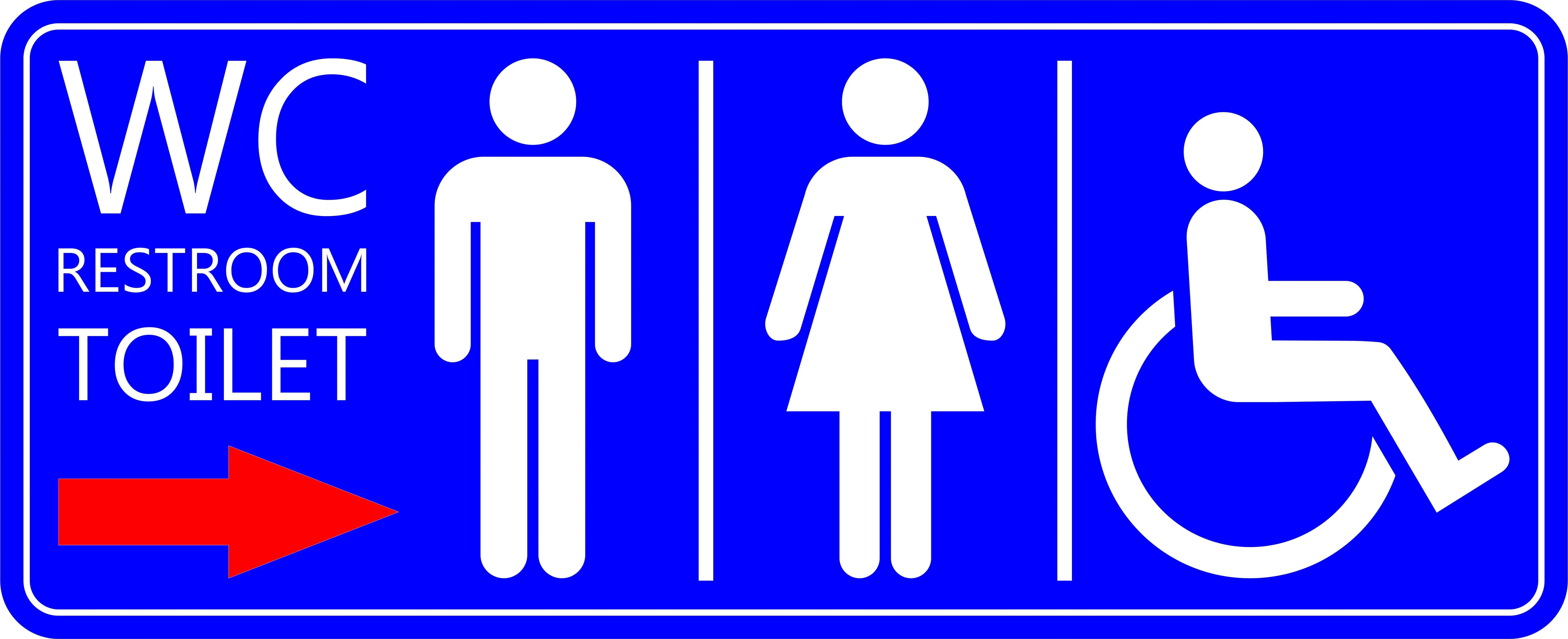 Akrilik Petunjuk Arah Wc