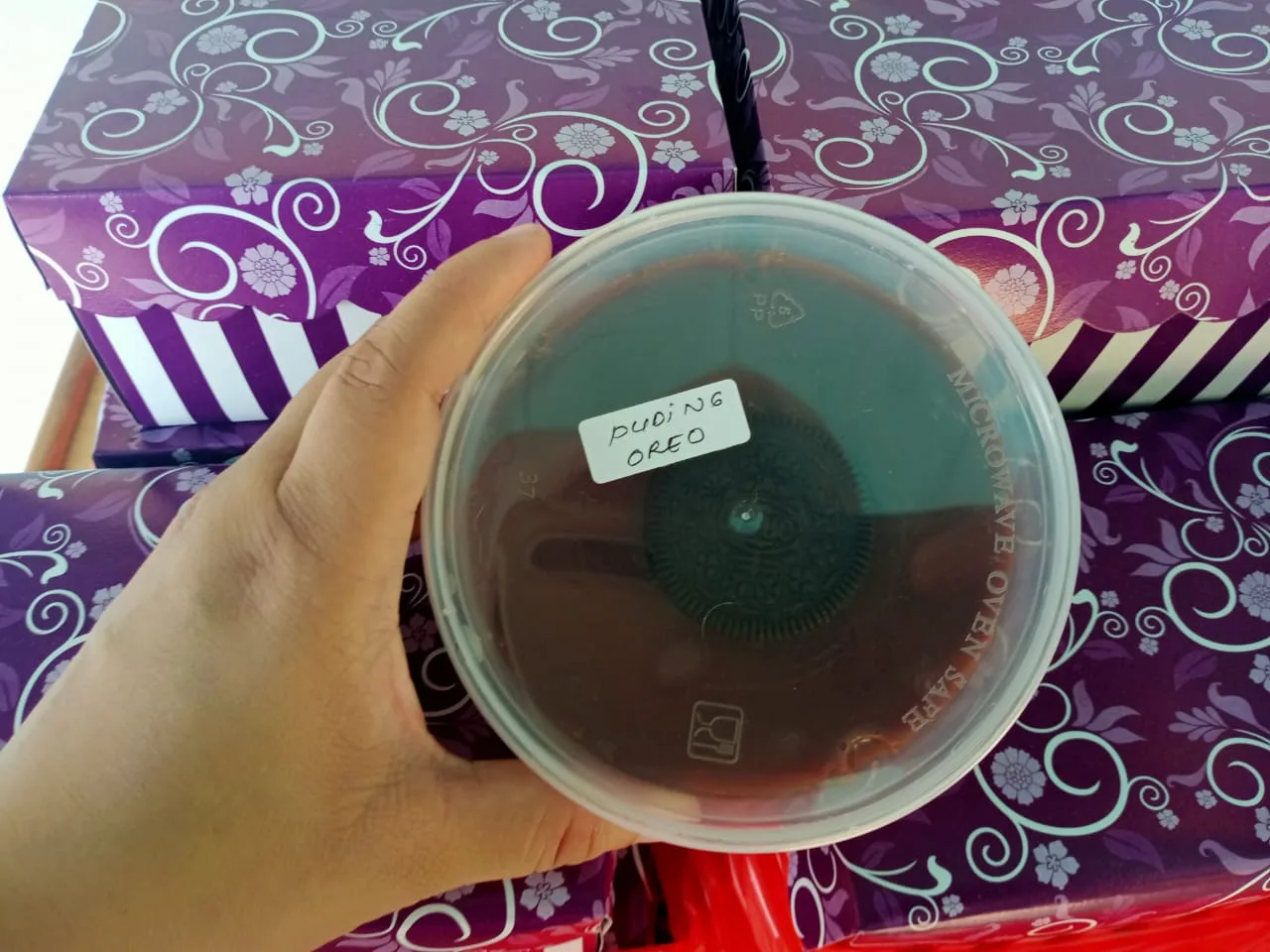 Puding oreo