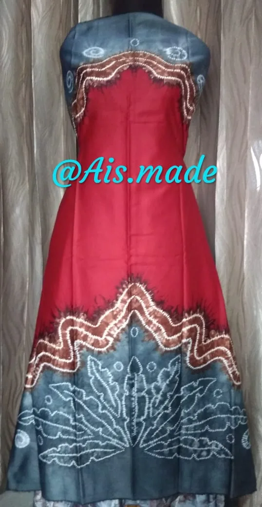 Kain Sasirangan katun satin Full Motif