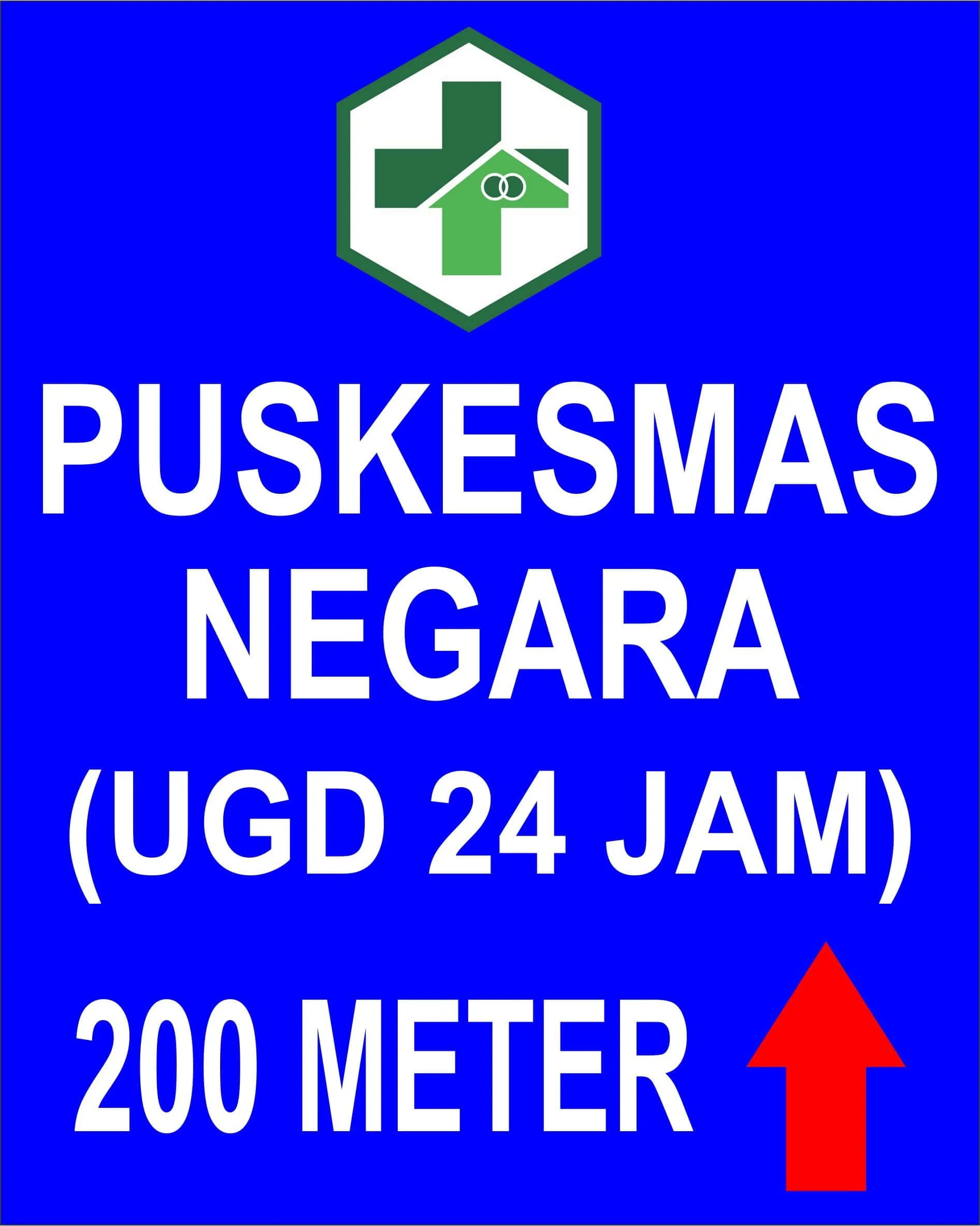 Plang Petunjuk Arah Puskesmas