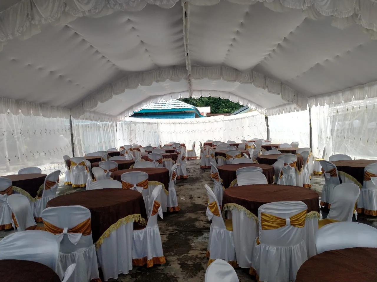 SEWA TENDA 6X8 1 SET + KAIN PLAFON