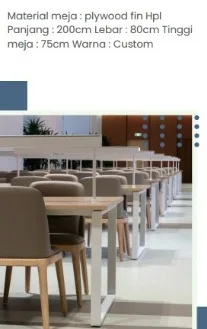MEJA PENGUNJUNG type.1 COSTUM "MODERN FURNITUR" (UNTUK KANTOR, PERPUSTAKAAN, HOTEL, RUMAH TANGGA)
