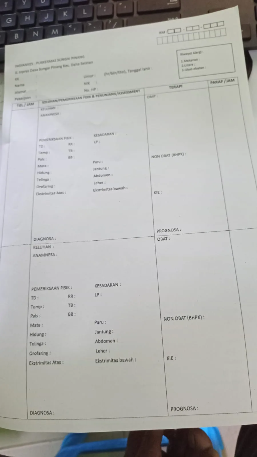 Cetak Blangko Formulir Ukuran F4