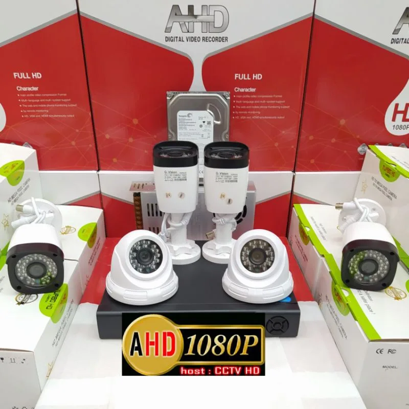 Paket CCTV 6 Titik Channel 6 Kamera