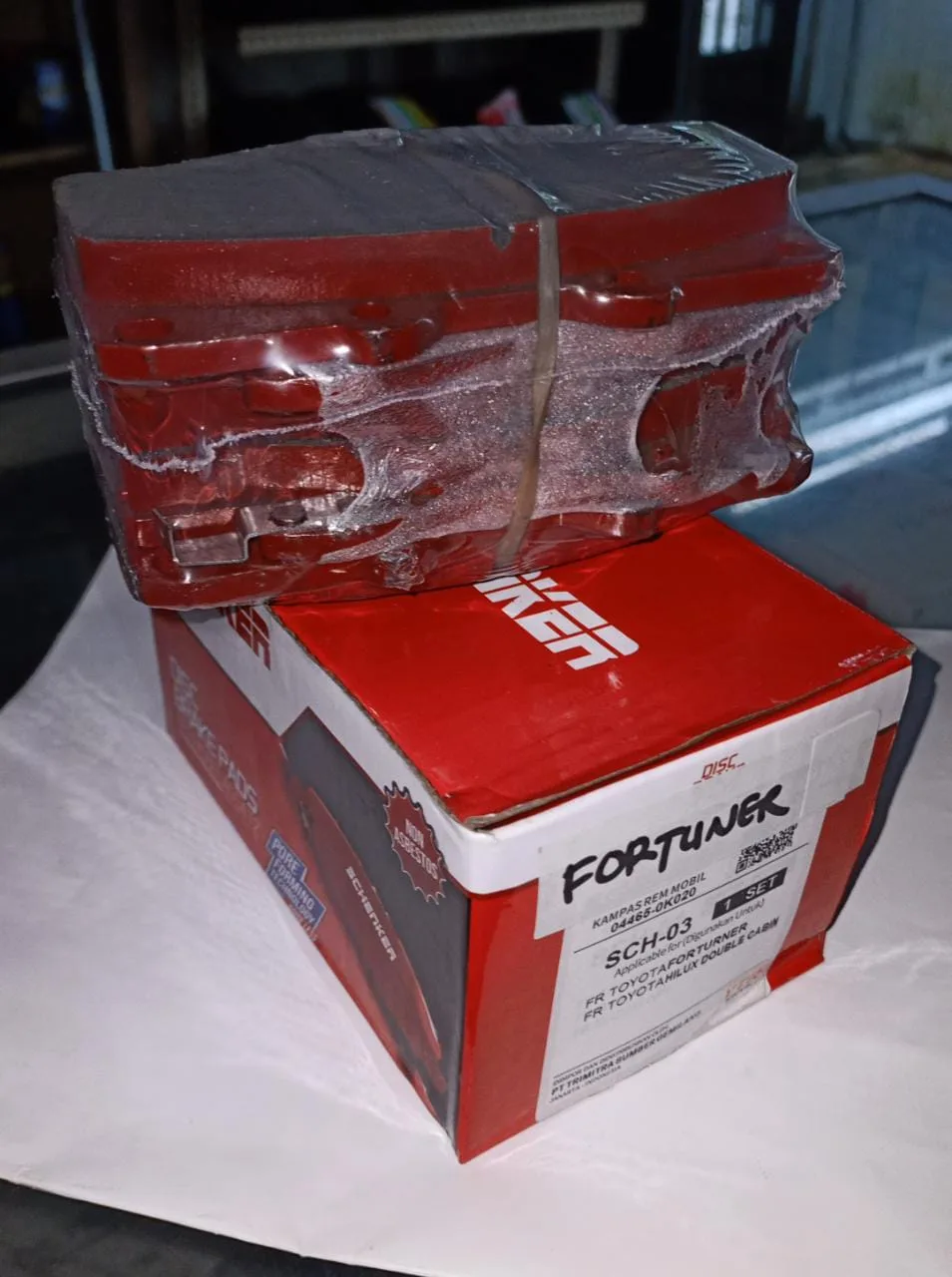 Kampas Rem Muka Schenker (Fortuner)