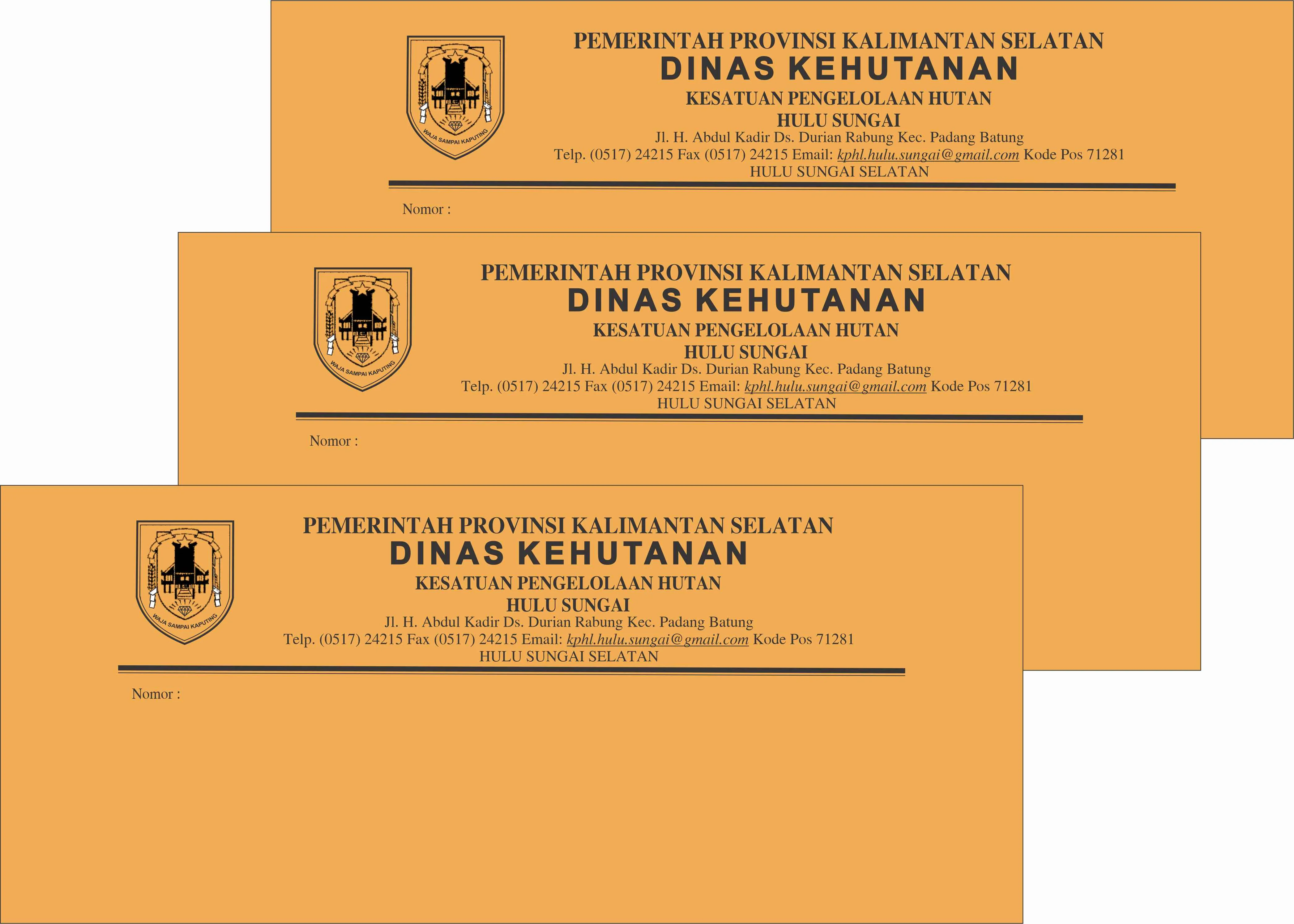 cetak amplop kop dinas