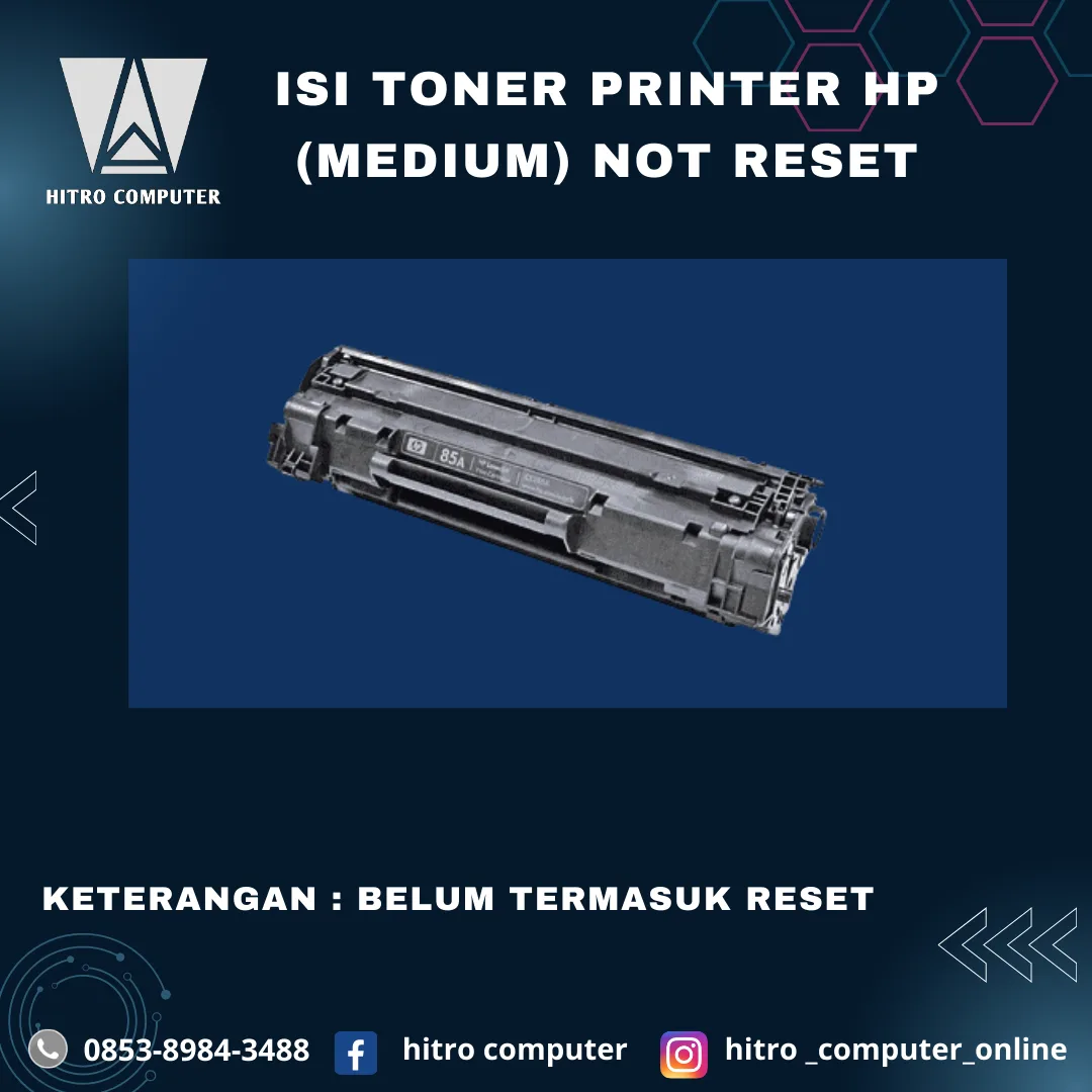 ISI TONER PRINTER HP  (MEDIUM) NOT RESET