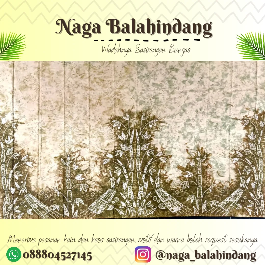 Kain Sasirangan Katun Satin 200 x 150 cm Motif Lanting