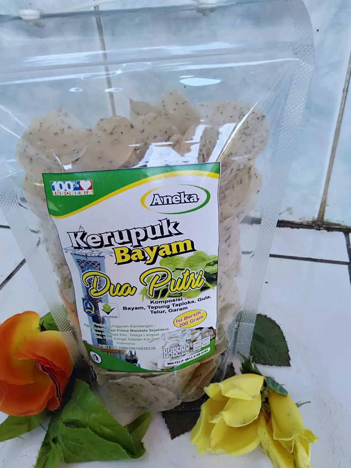 Kerupuk Bayam KWT Melati Dua Putri
