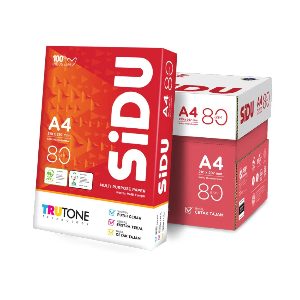 Kertas HVS A4 80 GSM SiDU