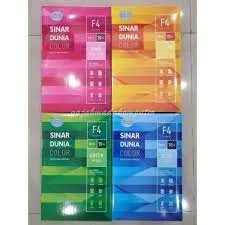 kertas f4 hvs warna  70 gsm