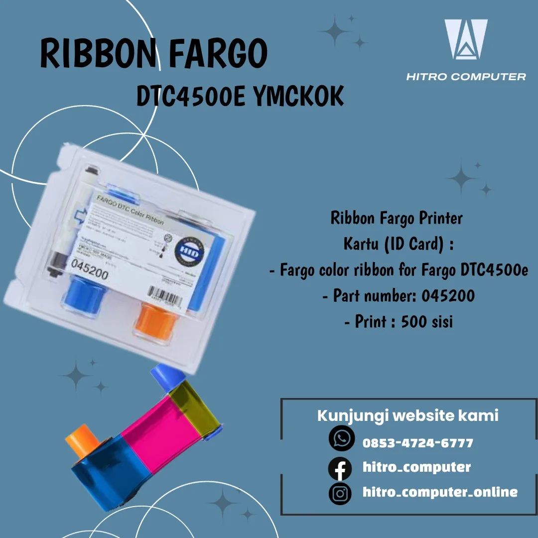 RIBBON YMCKO FARGO DTC4500e