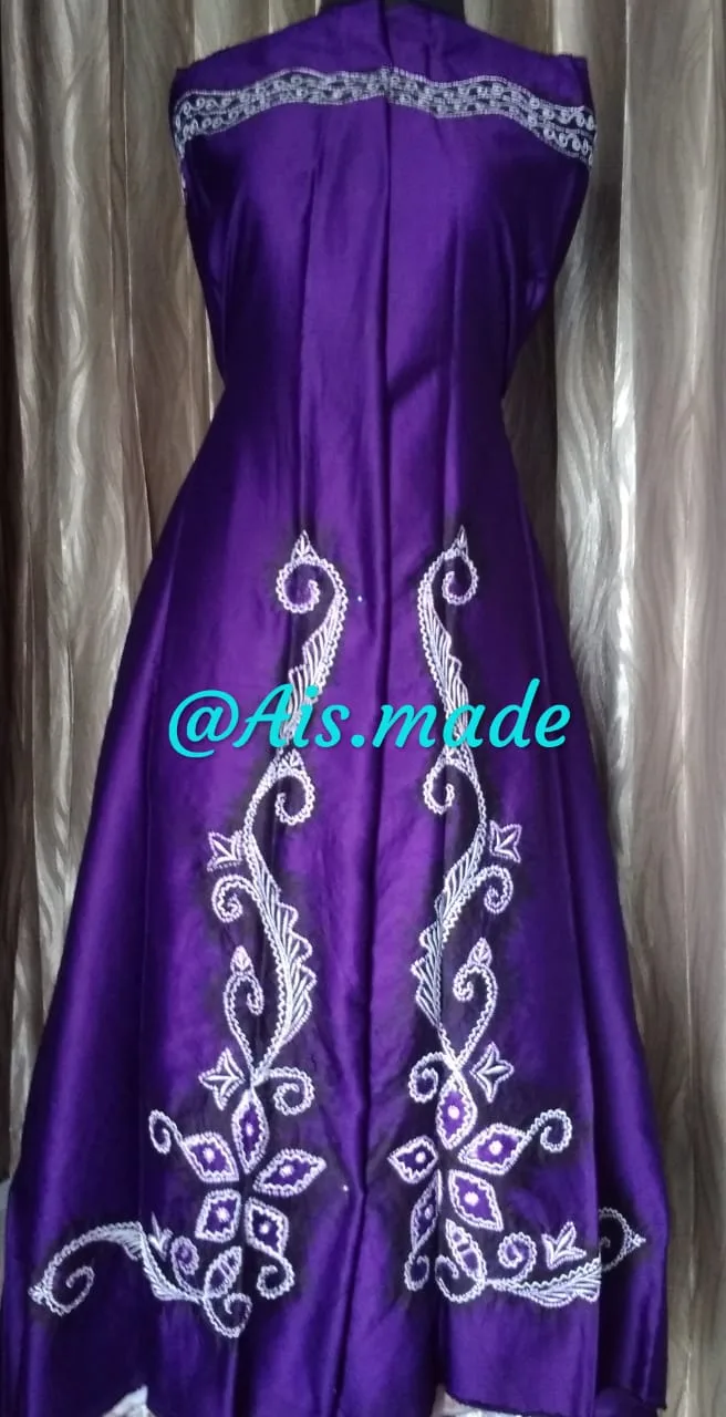 Kain sasirangan katun sutra bordir motif standar