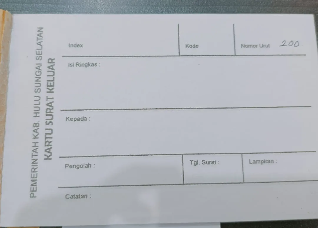 Kendali surat keluar