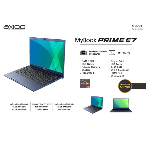 LAPTOP AXIOO MYBOOK PRIME E7 (TKDN)