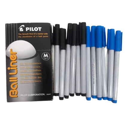 Ballpoint Balliner Hitam/Biru