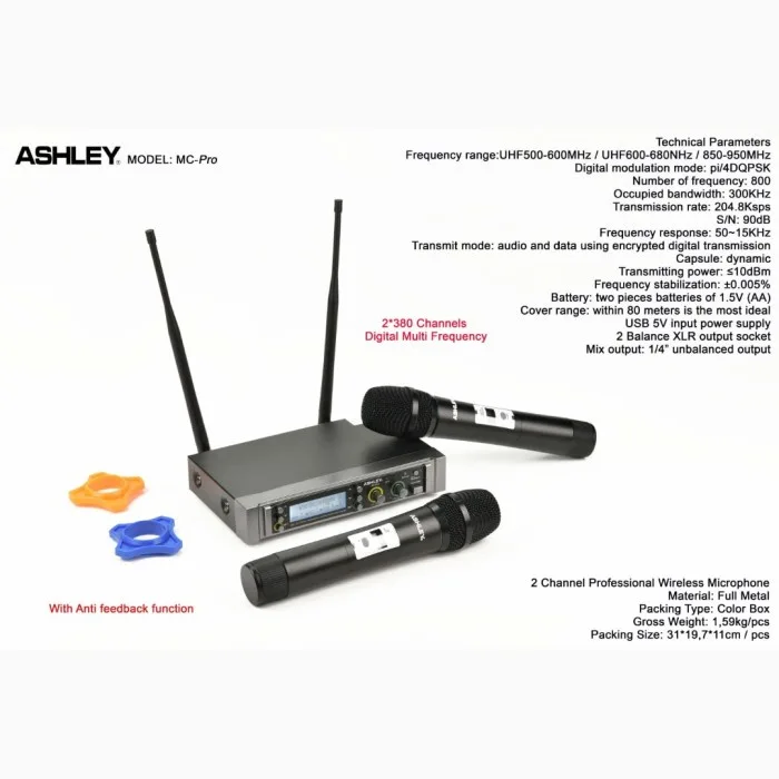 Mic Wireless ASHLEY MC PRO