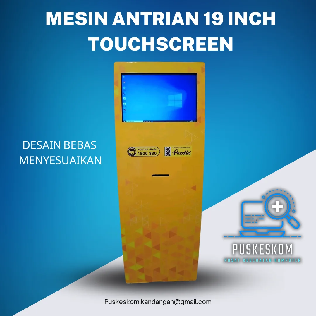 Mesin Antrian 19 Inch i5 + Scanner