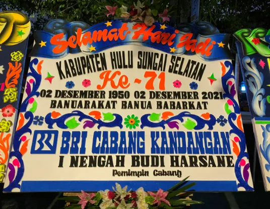 KARANGAN BUNGA UCAPAN