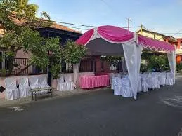 meja saji ukuran panjang 1 meter lebar 1/2 meter