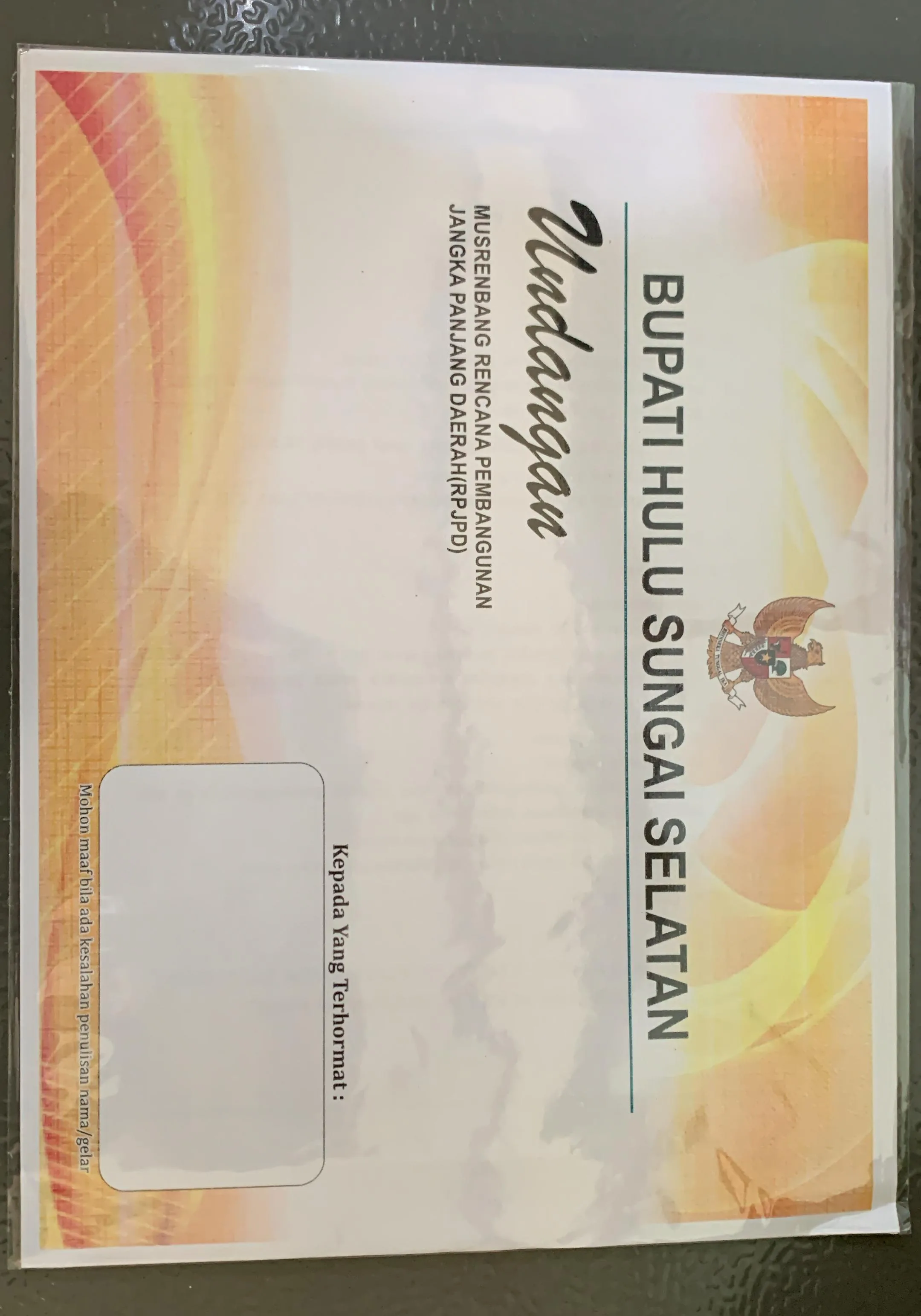 CETAK UNDANGAN biasa