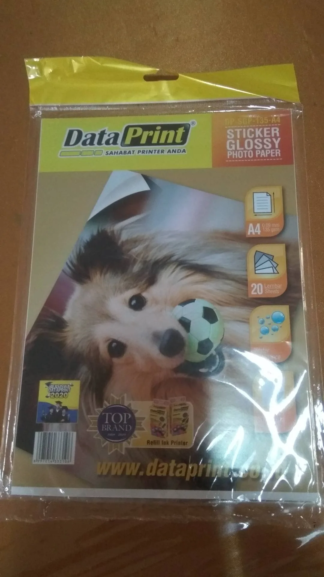 STIKER GLOOSY / KERTAS STIKER DATA PRINT