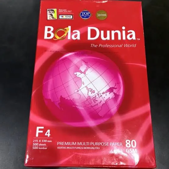 KERTAS F4 80GSM BOLA DUNIA