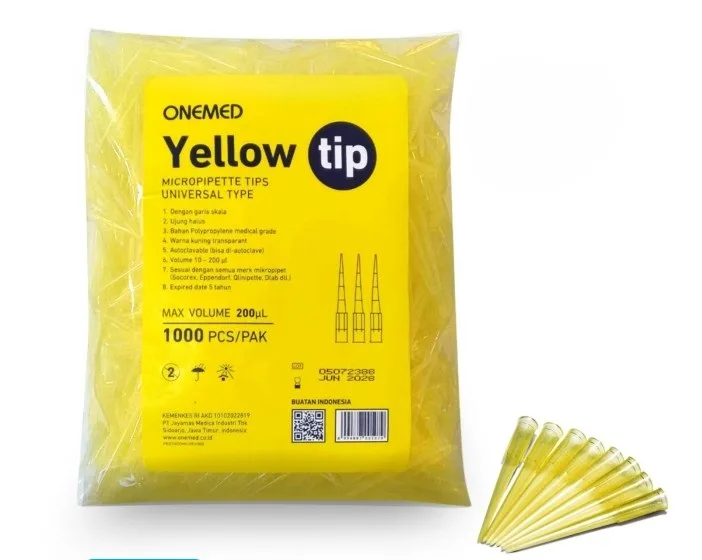 Yellow Tips Micropipet Tips