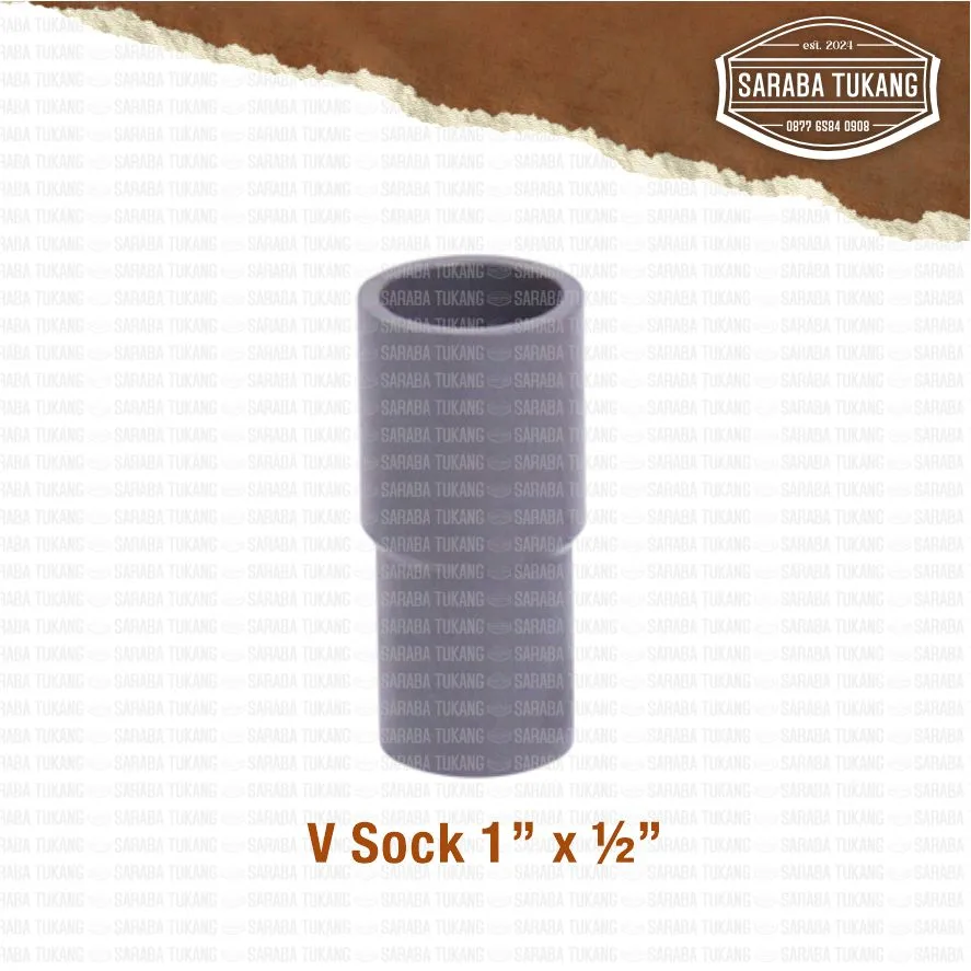 V SOCK 1" X 1/2"