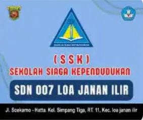 Plang papan nama sekolah siaga kependudukan