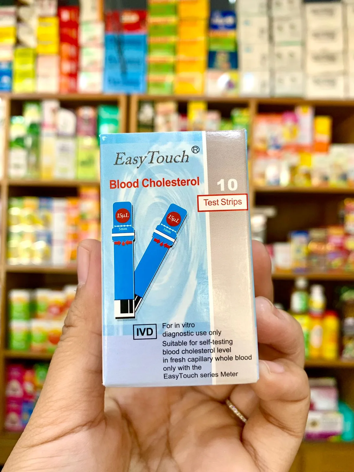 Test strip cholestrol Easy Touch