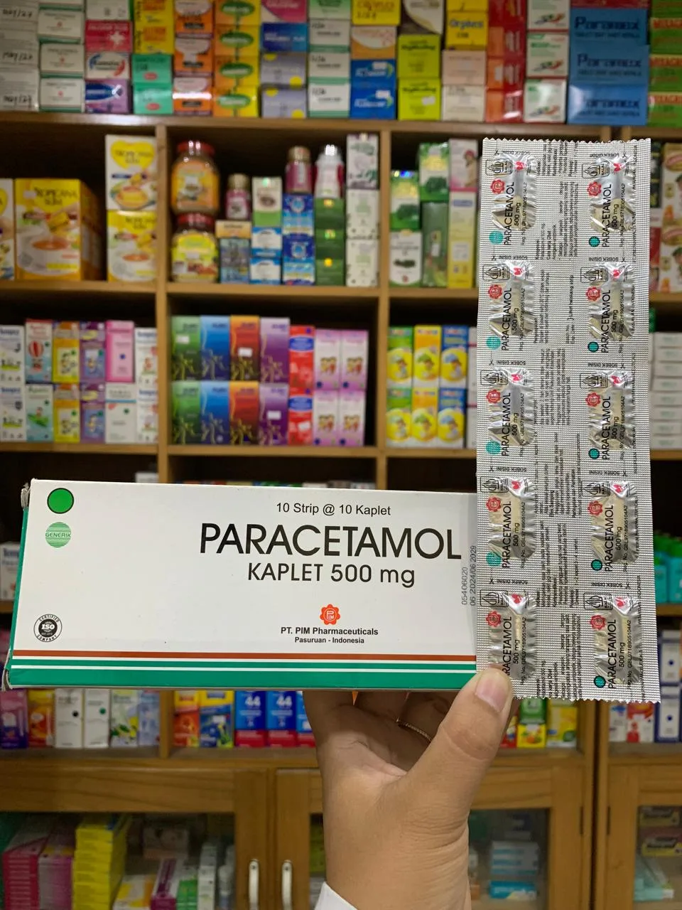 PARACETAMOL KAPLET 500mg PIM