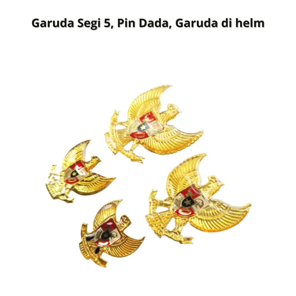 Garuda Segi 5, Pin Dada, Garuda di helm