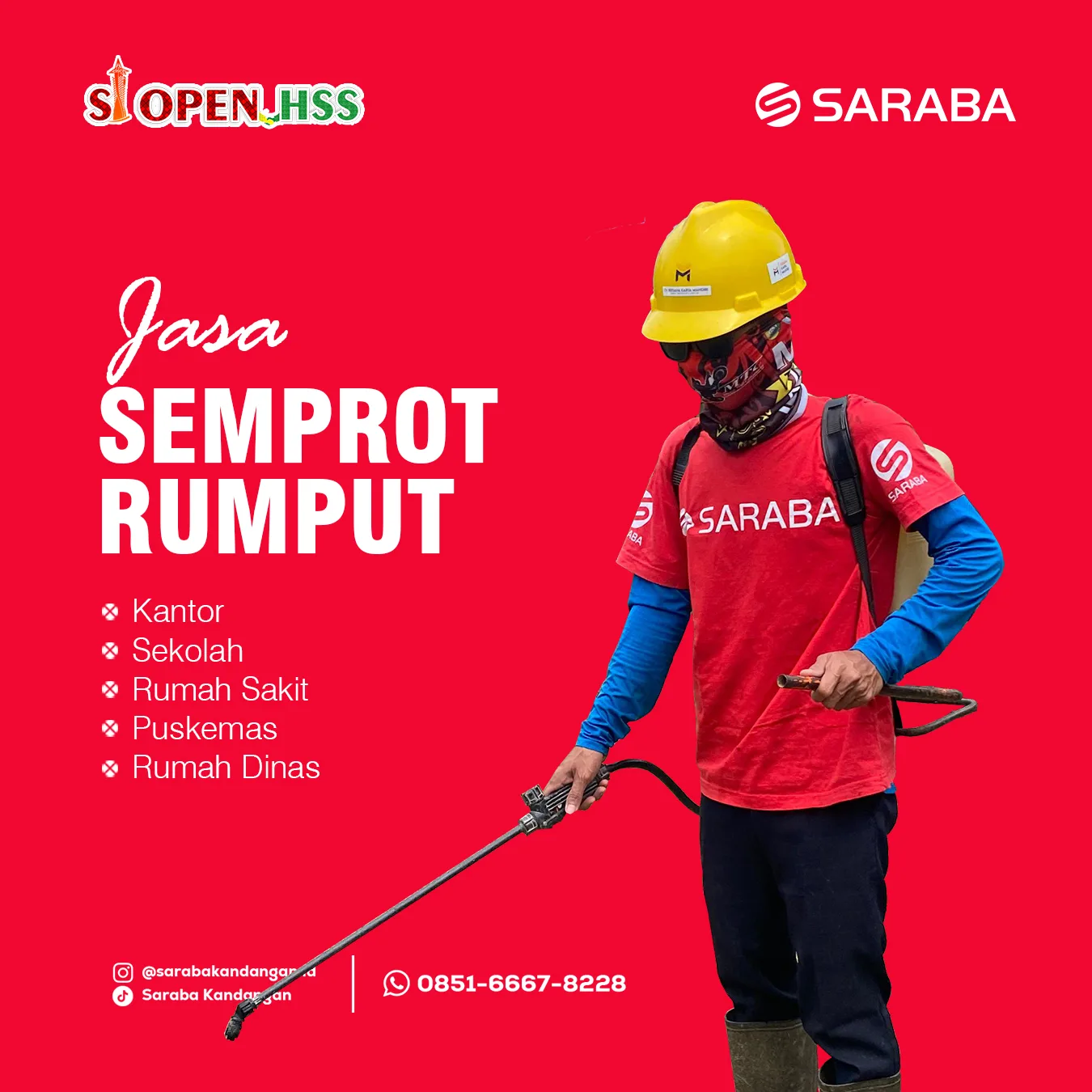 SEMPROT RUMPUT TAMAN, HALAMAN ATAU PEKARANGAN