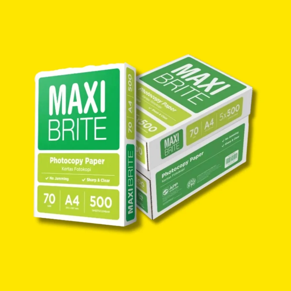 Kertas HVS A4 Gsm Maxi Brite