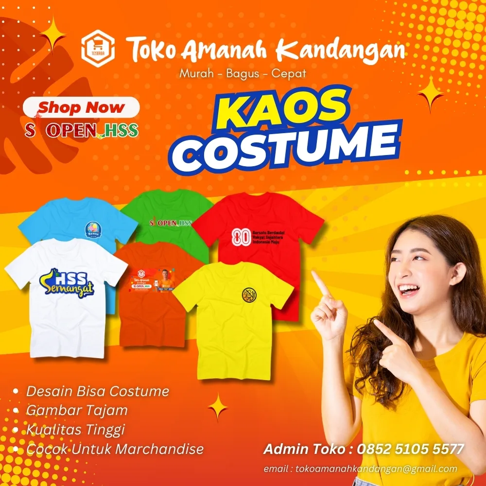 Kaos Cetak Costume