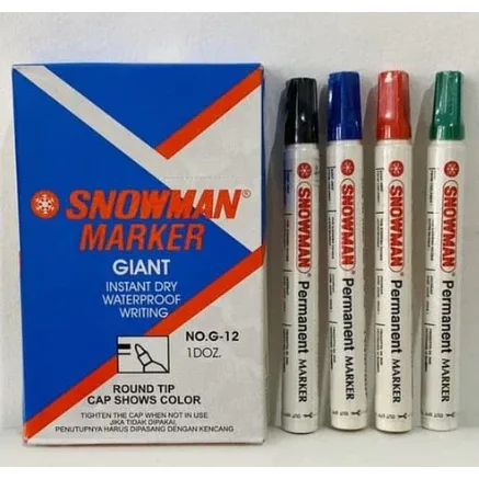 Spidol Permanen (Snowman G12/AG12 Permanent Marker)
