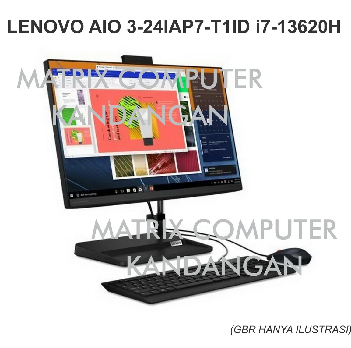 LENOVO AIO 3-24IAP7-T1ID Intel Core i7-13620H (Gen13)