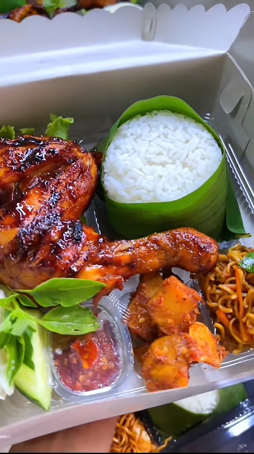 Nasi kotak lengkap