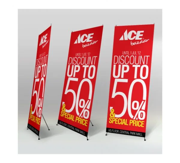 X BANNER + TIANG
