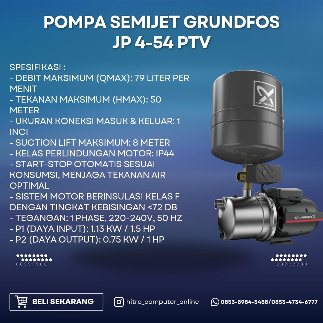 Pompa Semijet Grundfos JP 4-54 PTV