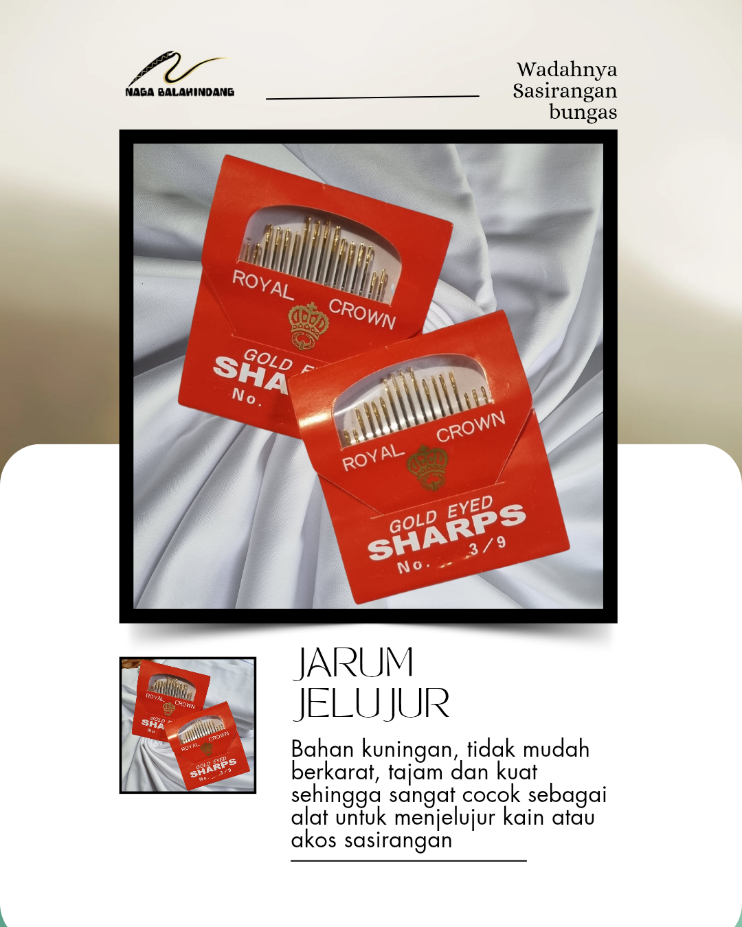 JARUM JELUJUR SASIRANGAN