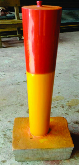 PATOK TANAH BESI /BETON TINGGI 75 CM