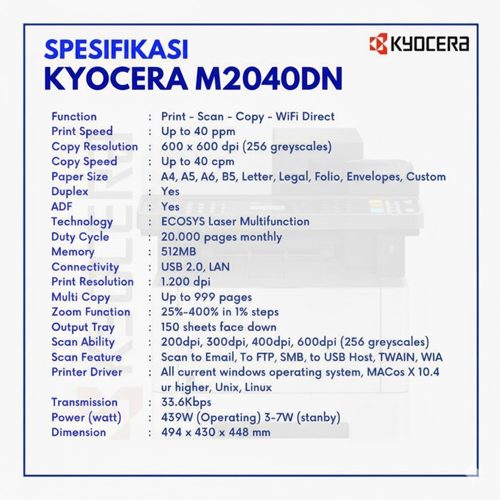 KYOCERA ECOSYS M2040DN