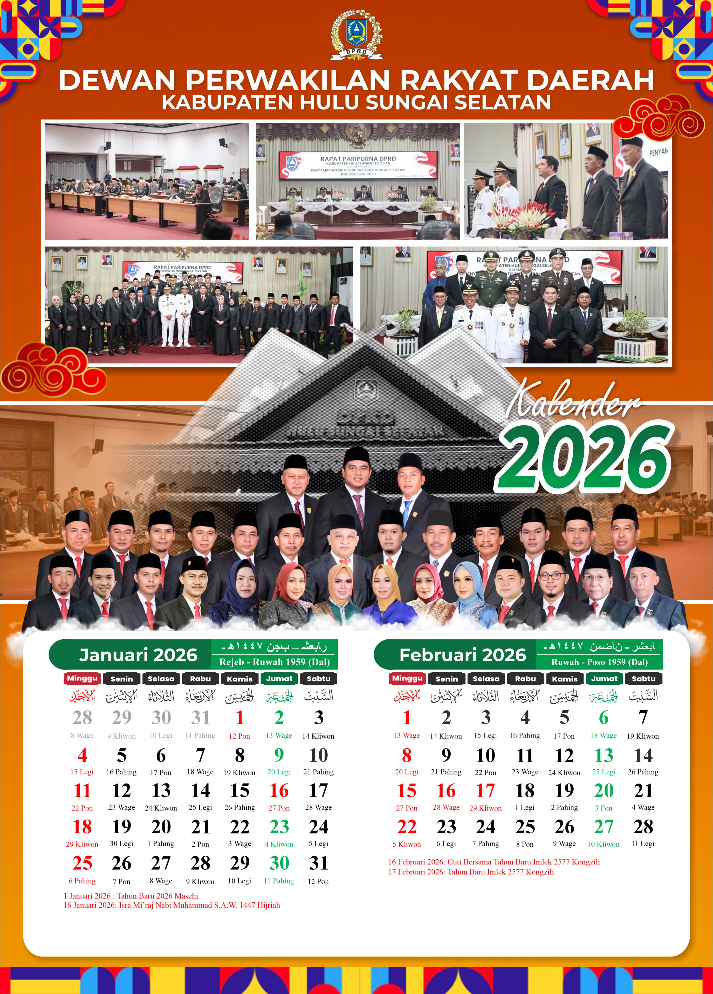 Kalender 6 Ply