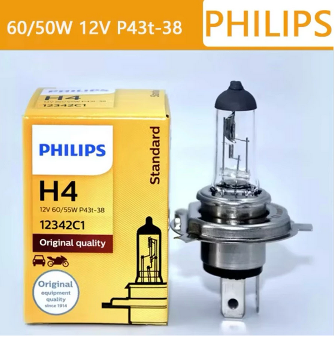 Bohlam Headlamp H4 12v 60/55 Watt (Philips)