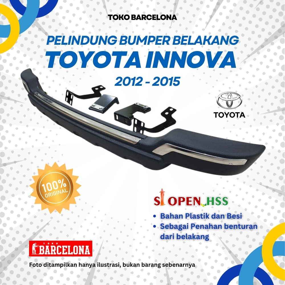 PELINDUNG BUMPER BELAKANG INNOVA